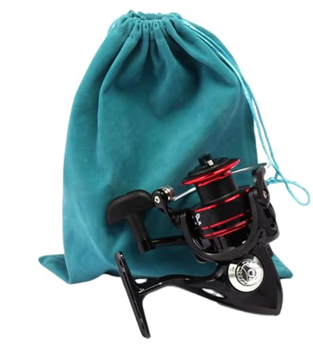 Angelrollen-Aufbewahrung, Kordelzug-Tasche, Angelausrüstungstasche, tragbare Angelrolle und Ausrüstungstasche für Baitcast-Fliegenrollen, S, Refer to description, Unisex