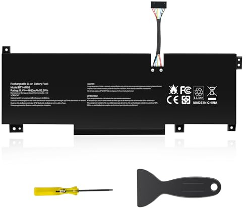 ASUNCELL 11.4V/53.5Wh BTY-M492 Batteria del computer portatile per Msi Katana GF66 11UC 11UE 11UD 11SC 12UE, GF76 11UC 11UD 11UE 11SC 12UD 12UE, Pulse GL76 11UEK 11UDK 11UCK, Crosshair 17 A11UDK