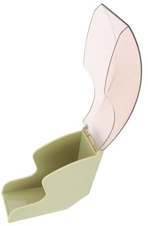 Haofy Boîte en Papier Filtre de Forme de Ventilateur en Acrylique, Dispensateur de Stockage du Support de Filtre à café à Poussière pour la Cuisine Domestique, avec une Taille Compacte pour le (GREEN)