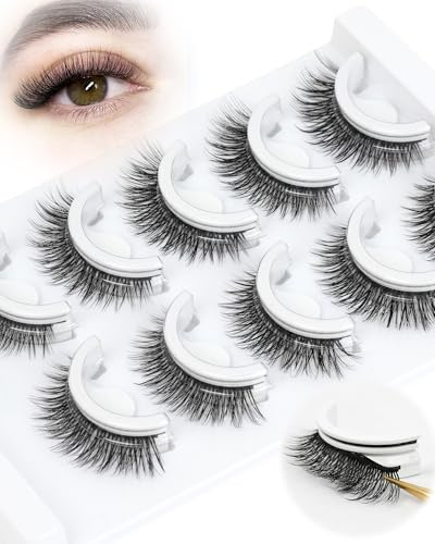 Obeyalash Ciglissime Press E Go Autoadesive Ciglia Finte Press And Go Diy Lash Extension 12mm Preglued Eye Lashes No Glue Needed Comfortable for All-Day Wear (6D07)