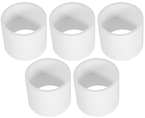 QUMIIRITY 5 Pezzi Set 5 Raccordi Dritti in Pvc 2 Pollici per Tubi Idraulici, Adattatori per Collegamento Tubi Giardino e Approvvigionamento Acqua Domestico, Resistente Alta Pressione, Flusso