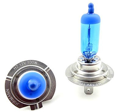 2x H7 55W 6000K 12V COOL BLUE Xenon Effekt Superhell Halogen Lampen mit E13 StVZO Zulassung - JURMANN -