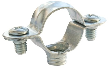 SOMATHERM FOR YOU, Collier de fixation simple en acier nickelé pour tube Ø10 mm - Sachet de 10 pièces - Solution économique pour la fixation de tubes rigides - Durable et résistant