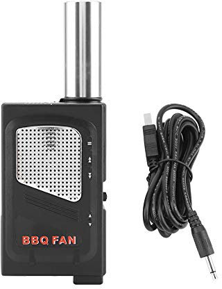 Ventilatore per Barbecue Ventilatore Elettrico Ventilatore Elettricità per Barbecue Ventilatore d'Aria Sicuro e Non Tossico Adatto per Barbecue da Campeggio （Nero）