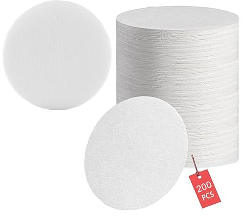 Lot de 200 filtres en papier pour expresso - 51 mm - Pour porte-filtre - Non blanchi