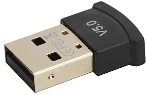 Cyrank Adaptador Bluetooth para PC, Adaptador USB Bluetooth 5.0 Pequeño Convertidor Inalámbrico para Windows 7/8/10/Vista/XP/OS X Auriculares, Parlantes, Teclado, Mouse, Impresora Y Más