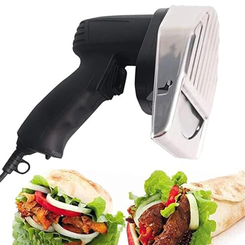 Weyot Afeitadora eléctrica para Cortar Carne, Cortadora eléctrica de Carne Kebab para Cocina, Cuchillo eléctrico para Kebab para Cortar Doner Kebab