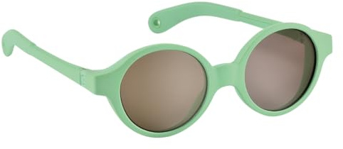 Béaba Baby Sunglasses 9-24 Months, 100% UV Protection - CAT 3, Lateral Protection, Optimal Comfort, 360° Adjustable Temples, Joy, Neon Green