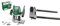 Bosch Home and Garden Bosch Oberfräse POF 1200 AE (1200 Watt, inkl. Zubehör für präzise Holzbearbeitung) + 1x Parallelführung und Führungsschienenadapter