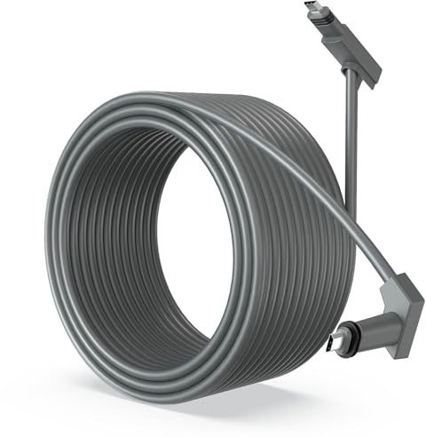 Dpofirs Câble de Remplacement de 98,4 Pieds 30M, Kit Internet étanche, Rallonge de Câble Satellite Compatible, Câble D'extension pour Satellite