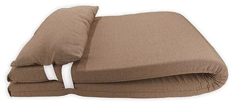 Acomoda Textil - Colchón Tumbona con Cojín 180x60x6 cm. Desenfundable, Elegante y Cómodo. Ideal para Jardín Piscina, Playa, Balcón y Terraza. (Arena, 1)