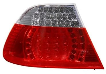 EDA PREMIUM auto Rückleuchte, Rücklicht, Heckleuchte Links Weiß Rot 4441916LAECR passend für BMW 3 E46 COUPE/CABRIO 2003-2006, COUPE, außen, Weiß/Rot, ECE