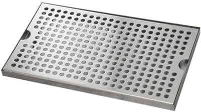 FLCPJGV Sleek Stainless Steel Kegerator Drip Tray Set, Multi, 30x17.5x1.5cm