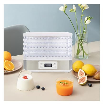 Generic Déshydrateur À Froid Pour La Maison, Déshydrateur De Bonbons À 5 Plateaux Avec Flux D'air À 360°, Déshydrateur Alimentaire À Durée Réglable Pour Les Légumes