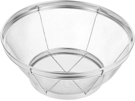 UTHCLO Scolapasta in Acciaio Inossidabile Base Stabile Per Lavaggio Di Verdure Frutta e Pasta Contenitore Da Cucina Sottile Per Scolare Cibi Bolliti