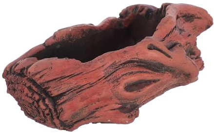 Milisten Cassetta Per Piante Cemento Stile Vintage Vaso Per Fiori Imitazione Ceppo Di Contenitore Per Succulente e Piante Da Giardino Per Interni Ed Esterni