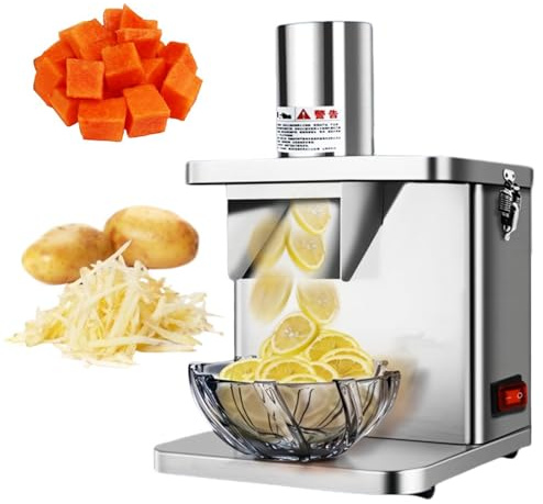 Zerkleinerer, 250 W, 5-in-1, professionelles elektrisches Schneide- und Raspelgerät, elektrischer Salatschneider für Obst, Gemüse und Käse, Salatzubereiter für die Küche zu Hause