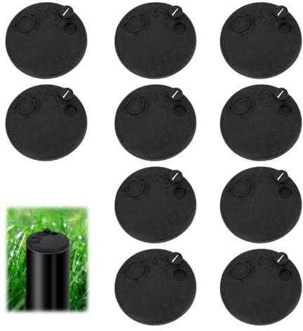 10pcs Capuchon en Caoutchouc Tête Sprinkler Compatibles avec Hunter PGP Rotor, Couvertures Protectrices Systèmes d'Irrigation Pièces Rechange Sprinkler pour Pelouse Jardin et Terrain (Noir)