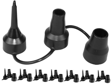 HONITANO 8Pcs Air Bed Pump Nozzles Replacement Attachments for Inflatable Mattresses Beds Pools Sturdy Air Pump Adapters for Effortless Inflation