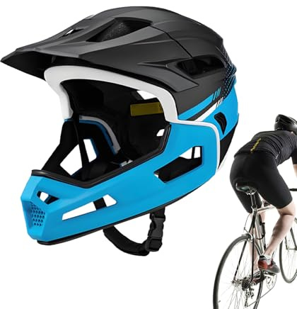 Full Face Bicycle Helmet - Ventilation Cycling Helmet for Adults | Ventilated Adjustable Cycling Protective Head Gear for Women Men Adults Cyclists Bikers Riders Professionals