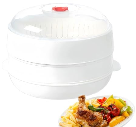 Mikrowellendämpfer Für,Mikrowellen Kochdämpfer Mit Deckel - Hitzebeständiges Kochgeschirr Für Haushalt Gastronomie Mietwohnung Unternehmen,Küchenhelfer Für Wohnheim Restaurant Haushalt