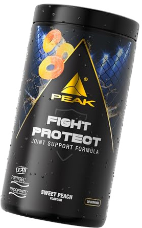 PEAK Fight Protect - 540g Geschmack Sweet Peach I Gelenkunterstützung mit Collagen Pulver & Peptiden, MSM, Glucosamin & Vitamin C