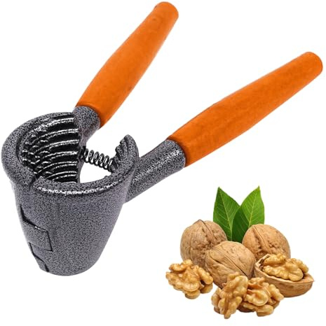 1pcs Heavy Duty Nutcracker Tool,Pecan & Walnut Plier Opener with Ergonomic Wood Handle,Non-Slip Nutcracker for Walnuts,Hazelnuts,Almonds,and Pecans