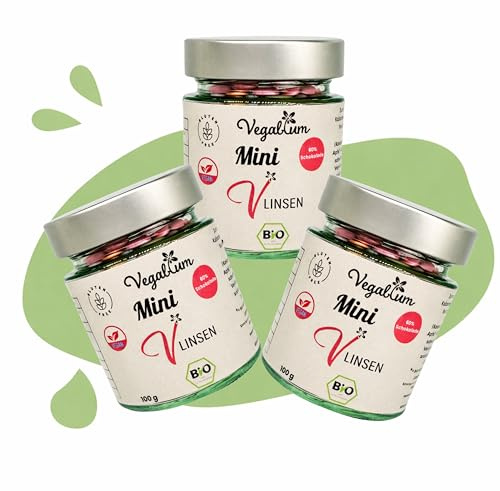 Vegablum MINI Vlinsen Schoko | Bio, Vegan & Plastikfrei | Leckere Schokolinsen (300g (3er set), Mini Vlinsen)