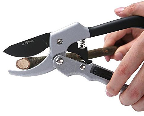 20 cm à cliquet Jardin Ciseaux Main Sécateur enclume Branche Cisaille d'élagage Sécateur Coupe Arbuste Orchard Outil Plante Trim Horticulture