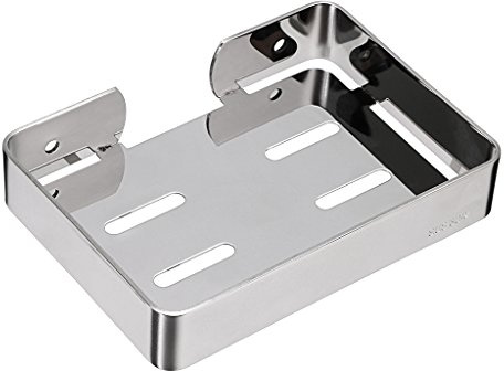 Sumnacon Soap Dish Holder Stainless Steel Wall Mounted, Heavy Duty Soap Tray,Shower Soap Saver,Sponge Holder for Bathroom Shower Kitchen Counter Top (Silver)