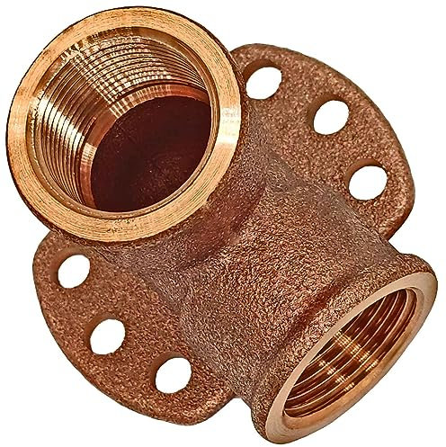 GEWINDE FITTING aus ROTGUSS (besser als Messing) > Wandscheibe/Deckenwinkel mit Dreieck-Flansch IG(Rp) x IG(Rp) 3471 > 1/2 bis 3/4 Zoll WUNSCHGRÖSSE einfach selbst wählen >>> 1/2 Zoll