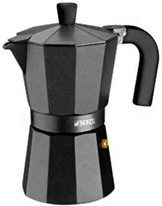 Bra 170456 Cafetera Deluxe Noir 6 Tazas Color Negro en Aluminio