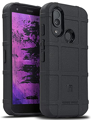 Nakedcellphone Schutzhülle für CAT S62 PRO Phone, spezielle Ops Tactical Armor Rugged Shield Schutzhülle [Anti-Fingerabdruck, Matte Griffstruktur] – Schwarz