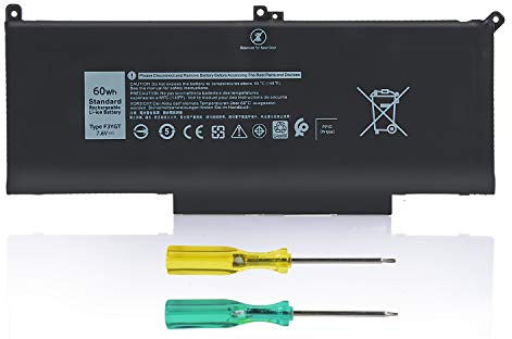 F3YGT Akku für Dell Latitude 12 7000 7280 7290 Latitude 13 7000 7380 7390 P29S002 Latitude 14 7000 7480 7490 P73G002 Serie DM3WC DM6WC 2X39G KG7VF 451-BBYE 453-BBCF