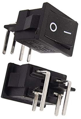 interruttore a bilanciere, interruttore elettrico, 5 pezzi Interruttori a levetta x PCB a 4 pin Bipolare Single Throw On-Off DPST Mini Boat DPST Interruttori a levetta Interruttore a bilanciere