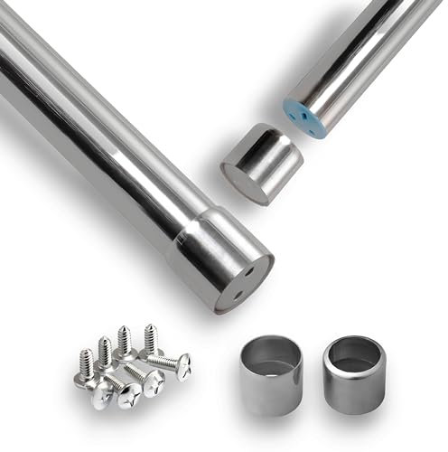 House of Home Extendable Wardrobe Rail with Pole and Fittings Clothes Rail 60-103cm Adjustable, 40kg Max Weight Hanging Clothes, Curtains, Space-Saving Solution for Clothing & wardrobe storage