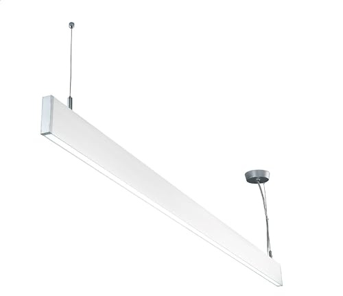 INNOVATE LED Hängeleuchte | Linear Up+Down | Pendelleuchte modular | Pendellampe variabel | Lichtleiste | Lichtbalken | 1200mm, 40W, prismatisch, linear-verbindbar neutralweiß (weiss, 1200 NW)