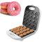 KUMIAO Mini Donut Maker - Nonstick Baking Machine for 16 Mini Doughnuts at a Time - Perfect for Snacks, Entertaining, and Kids - Modern, Stainless Steel, PFOA Free