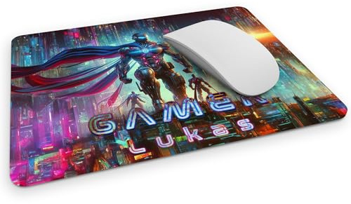 timalo® Gaming Mousepad personalisiert mit Namen | Mauspad mit Namen Geschenk für Gamer | Wunschname gaming Zone | Superhelden