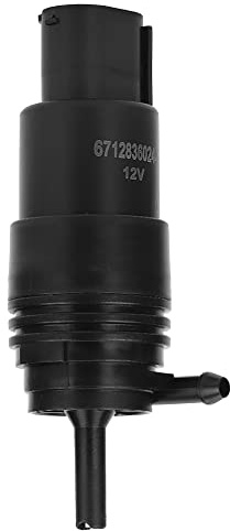 TKSE Windschutzscheiben-Waschpumpe, ​67128360244 ABS Windschutzscheibenreinigungs Waschwasserpumpe Schwarz Passend Für E30 E34 E36 E38 E39 61661380066​​