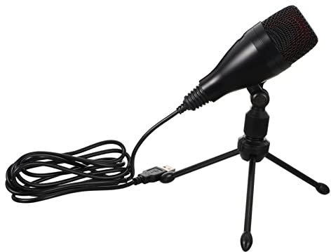1 Set verstellbares professionelles Telefon-Desktop-Smartphone-Tisch-Konferenzmikrofon zum Spielen mit und Aufzeichnen von Videos, Ständer, Stecker, Heimhalterung für Mikrofon, Gam