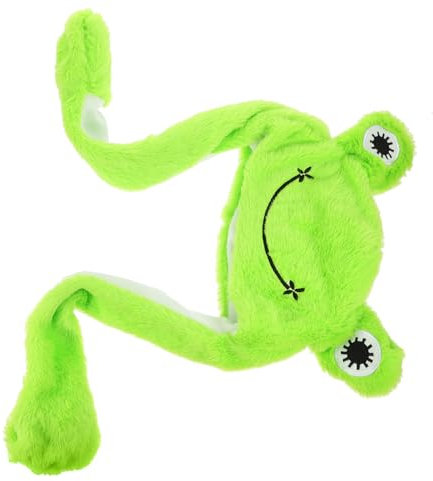 Alasum Froschhut Aus Plüsch Mit Beweglichen Ohren Für Cosplay Party-accessoire Und Festival-kopfbedeckung Für Erwachsene