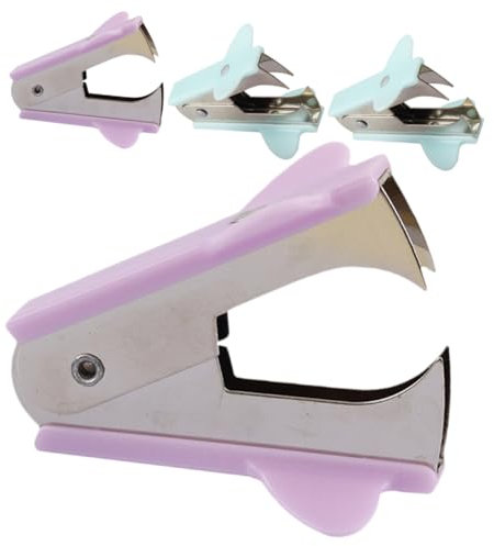 NUOBESTY 4stücke Handheld Stapelentferner Bunten Farben Tragbarer Heftklammerentferner Für Büro Und Zuhause Ergonomisches Design Für Müheloses Entfernen Von Heftklammern