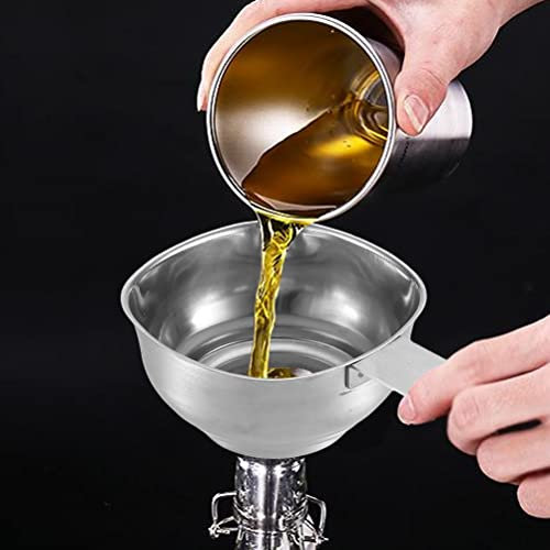 Imbuto per la conservazione, imbuto con grande apertura imbuto di riempimento imbuto di marmellata in acciaio inox con protezione per impugnatura per marmellata di fagioli liquidi in barattoli