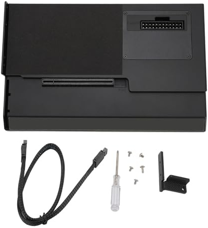 External GPU Enclosure, Oculink Laptop Aluminum PCIE X16 Graphics Card Dock Station with PCIe 4.0 x4, ATX SFX for 10 64 Bit