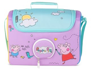 tonies Sac Bandoulière - Peppa Pig Sac de Transport pour Ranger la Toniebox, Le Casque Audio Chuchote, la Station de Recharge, et Jusqu’à 8 Figurines