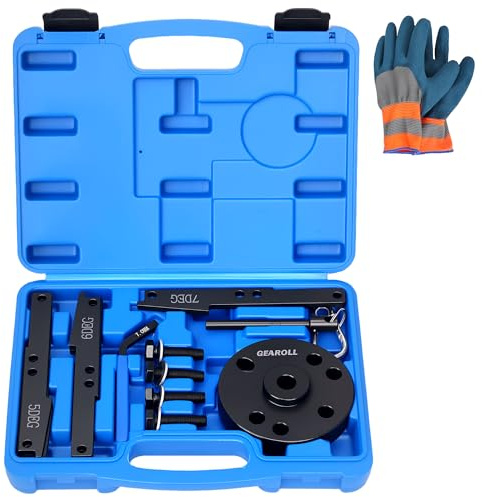 3163021 Cam Timing Tool Kit, 3163530 Engine Brake Adjustment Tool 7MM, Compatible with Cummins ISX QSX X15 Engine with 4/5/6/7 Degree Wedge Cam Gear Puller Crank Pin, Replace 3163020 3163069