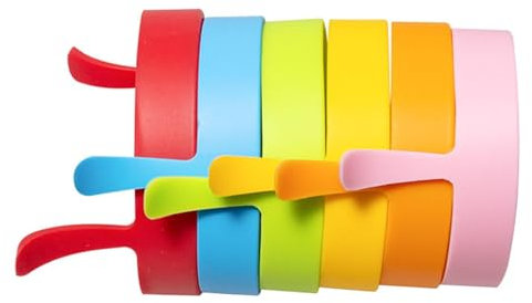 Yaztauho Paquete de 6 anillos de huevo para freír, anillos de huevo de silicona, moldes de anillo multicolor para cocinar huevos, panqueques, bollos y más