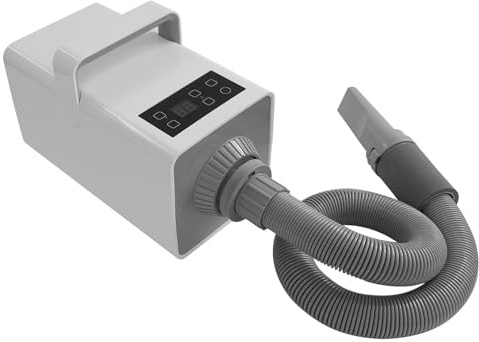 Royyalpa Asciugacapelli per animali domestici con 4 bocchette e tubo, 2200 W, essiccatore per la cura del pelo, 7 livelli di velocità del vento, 35-60°C, silenzioso e sicuro per animali piccoli e