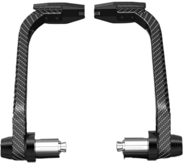 HESHUWEN Paraleve Moto Coppia paramani for Moto in Alluminio Protezione anticaduta for motocicli Protezione for Le Mani da Motocross para Leve Moto(Noir)